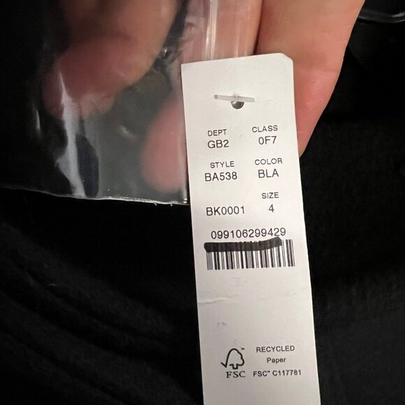 J.Crew Womens $375 Villa Coat Italian Wool Black Size 4 BA538 - Picture 9 of 10